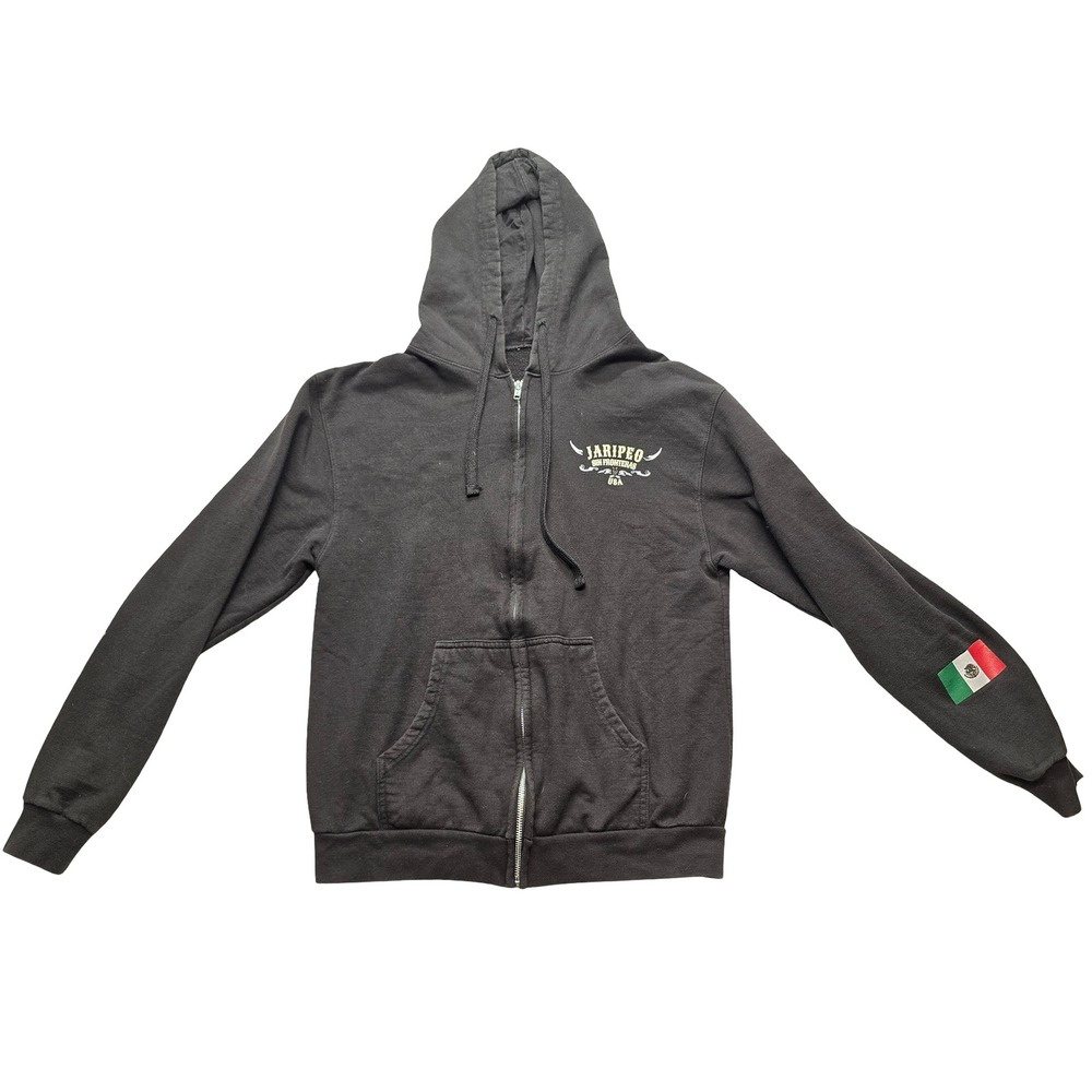 Pepe Aguilar Jaripeo Sin Fronteras Hoodie Black Western Rodeo Streetwear‎